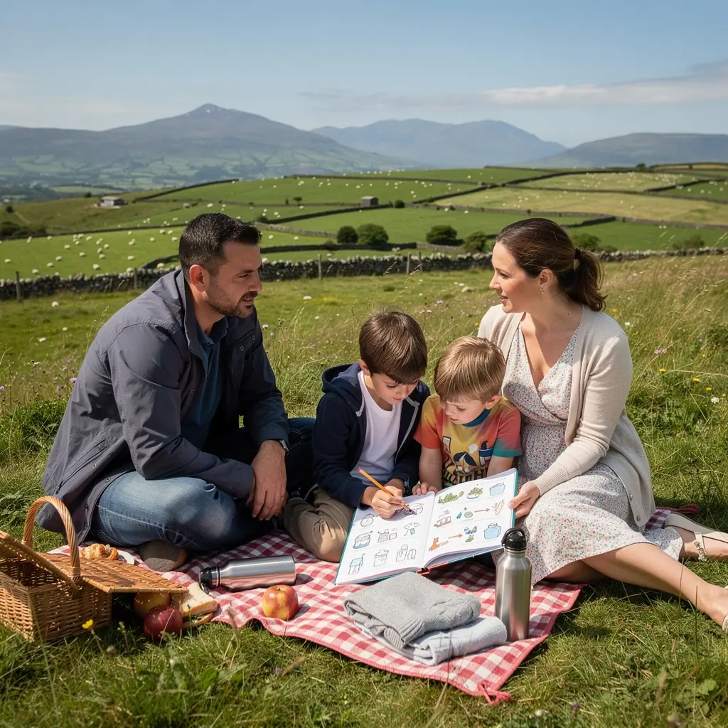 A diverse group of children playing together in a park, showcasing friendship and teamwork.